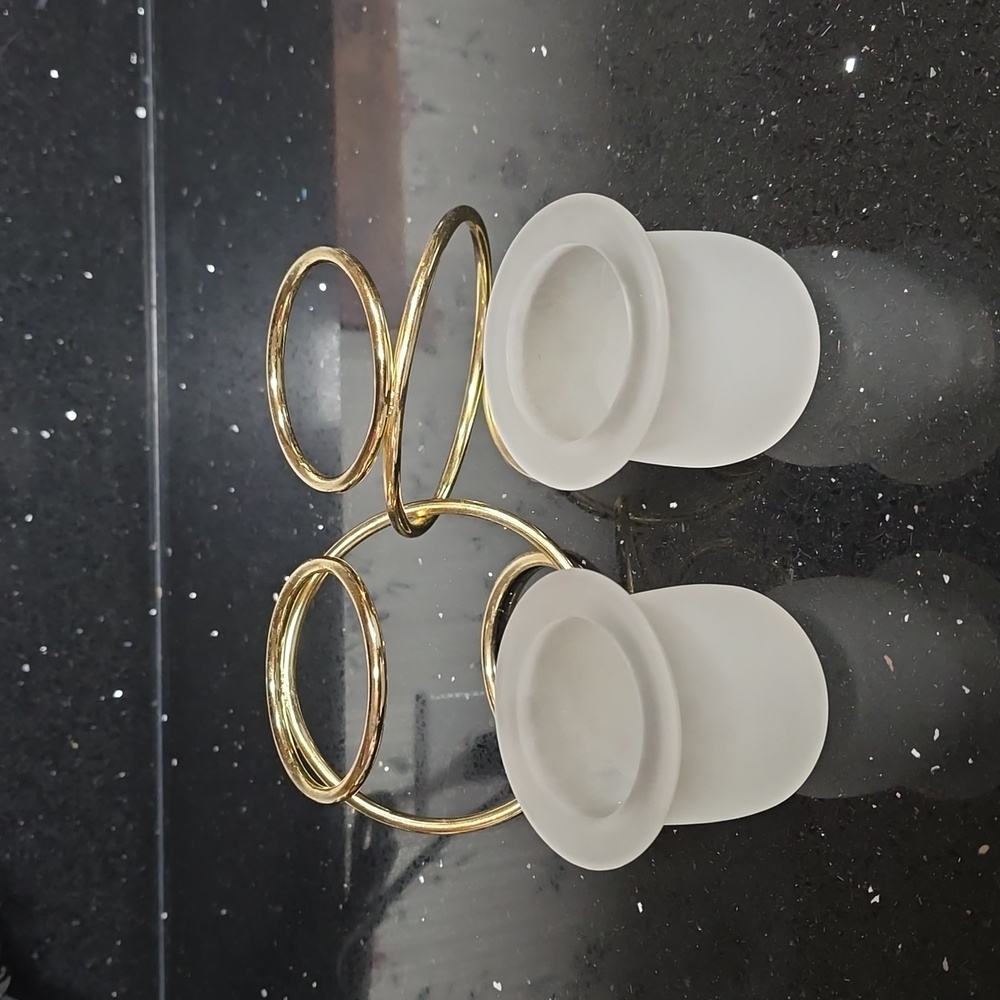 Vintage. PartyLite Gemini Brass Candle Holder - Picture 4 of 5